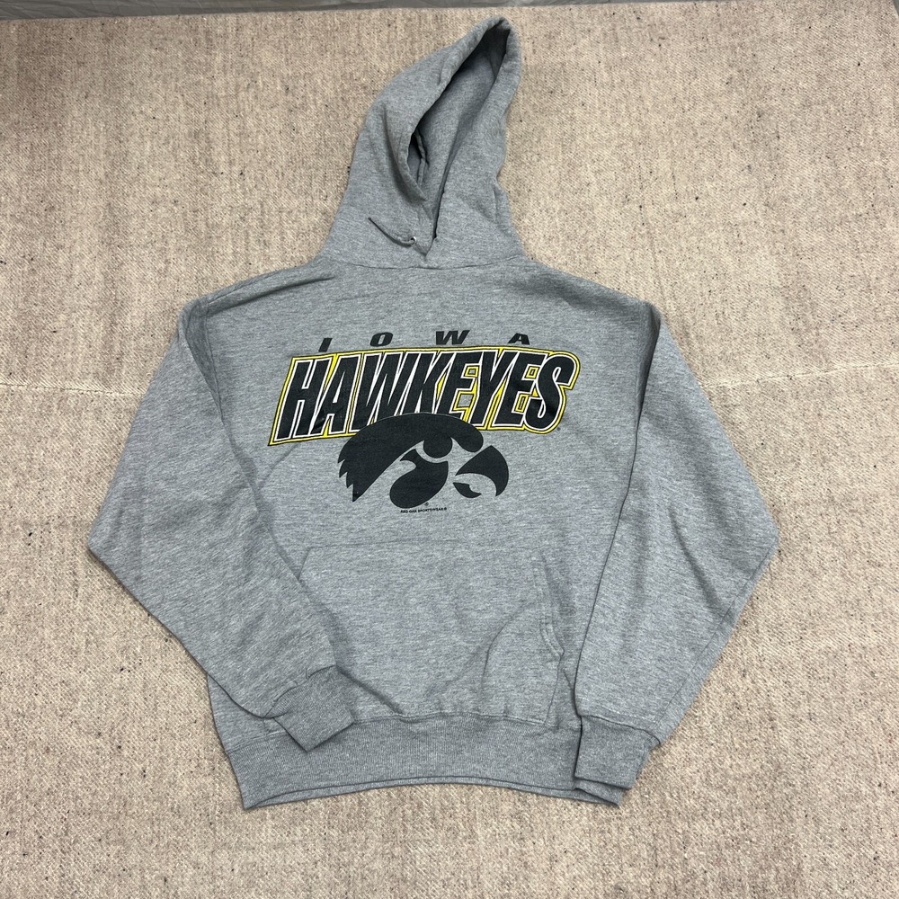 vintage Iowa Hawkeyes hoodie Mens Medium Gray‎ 1990s